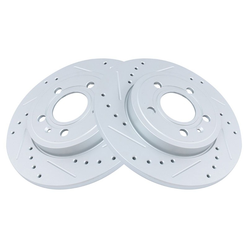 TRQ Rear Brake Rotors Set For 2005-2009 Audi A4 A4 Quattro gallery