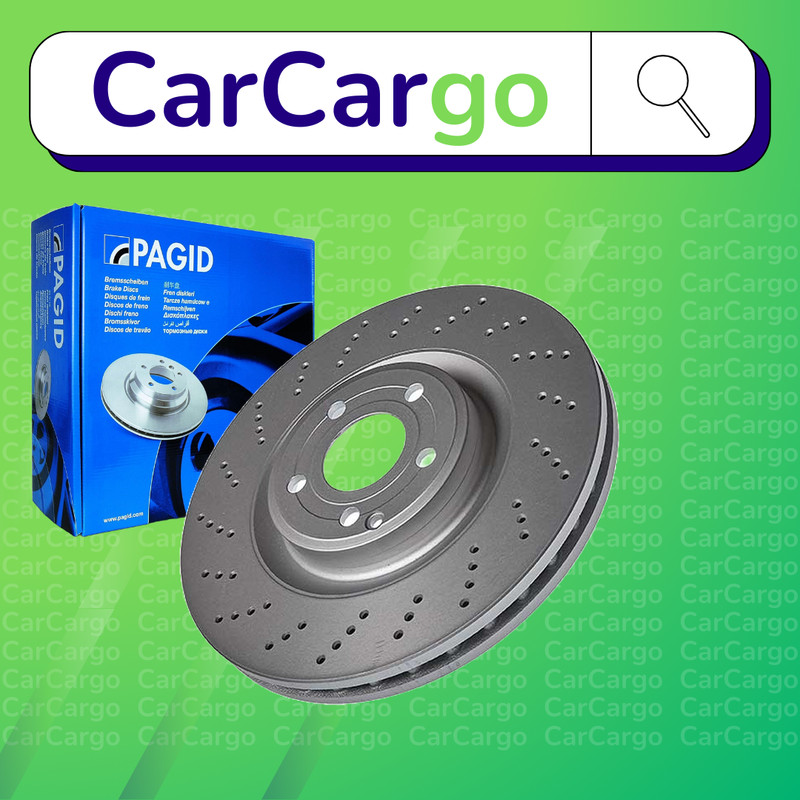 Pagid Vented Front Brake Discs Pair CLS CLS 350 CDI / d 4-matic 2011-2014 344 mm