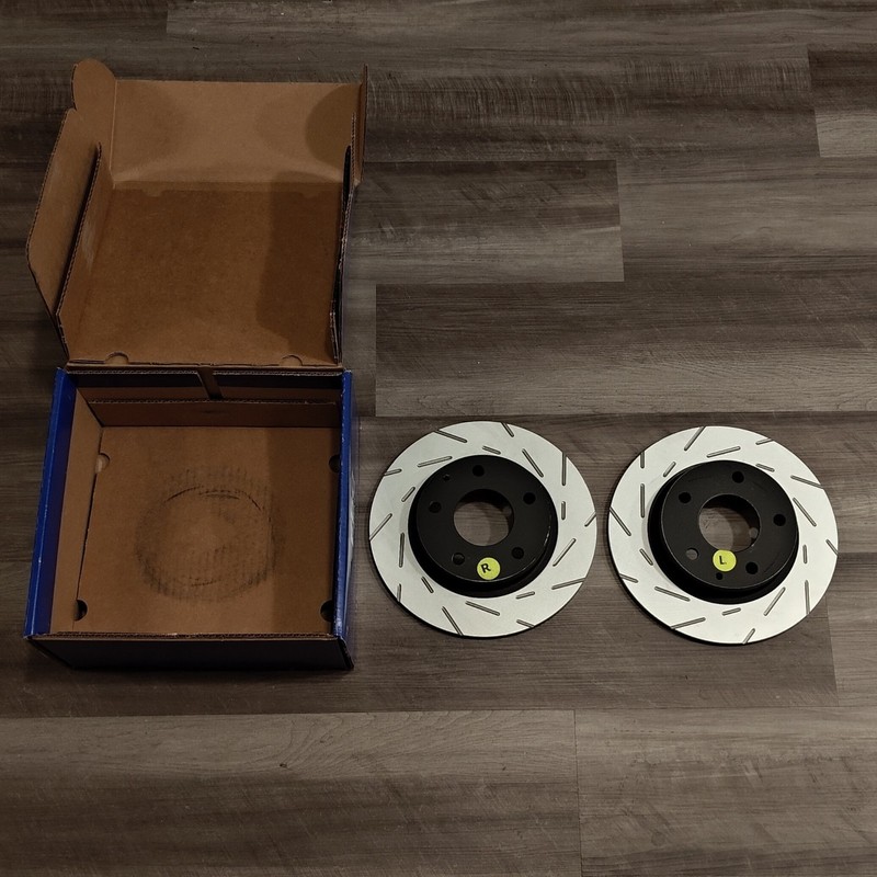 EBC Brakes Rear Slotted Brake Rotors (USR7739) for Mazda 3 2014 - 2025 FWD/AWD gallery