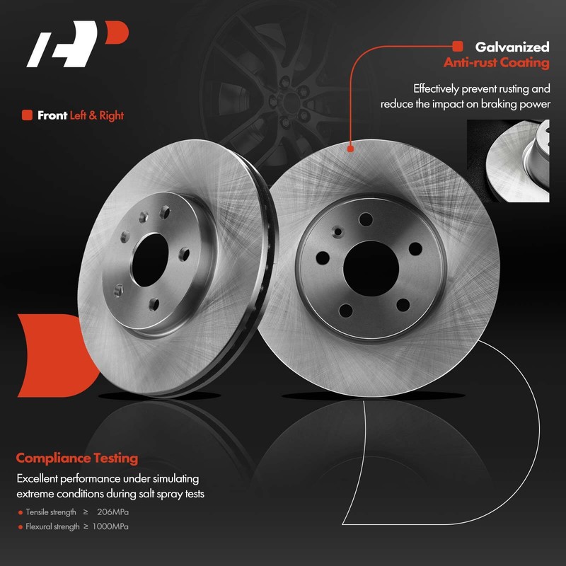 A-Premium Front Disc Brake Rotors & Ceramic Pads for Chevy Equinox 10-17 Malibu gallery