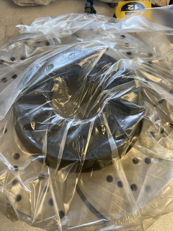 Disc Brake Rotors Drilled and Slotted Prime Choice AutoShack PR65084 Left+Right