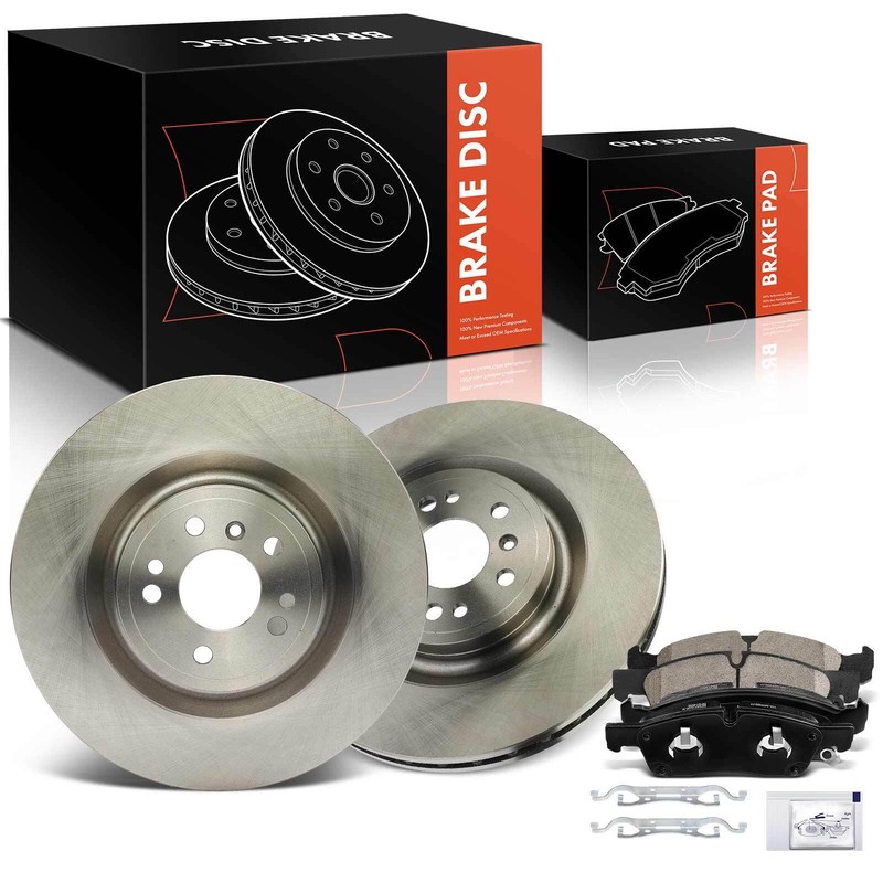 6Pcs Front Disc Brake Rotors & Brake Pads for Mercedes-Benz GL350 GLS450 ML350