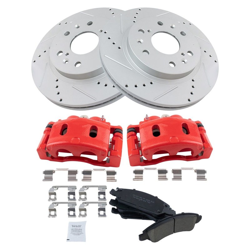 TRQ Front Brake Pad & Rotor Kit For 2008-2019 Cadillac 2008-2020 Chevrolet GMC gallery