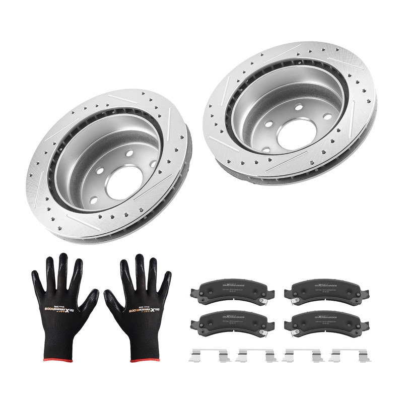 Rear Brake Rotors+Brake Pads Kit for Chevrolet Avalanche/Express/Suburban 1500 gallery