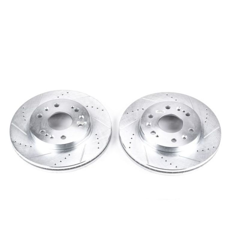 PowerStop AR8654XPR Drilled & Slotted Brake Rotor for 2007-2020 Chevrolet Silver