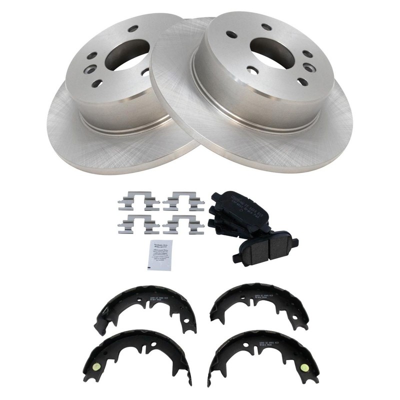 TRQ Rear Ceramic Brake Pad & Rotor Kit Fits 2000-2004 Toyota Avalon gallery
