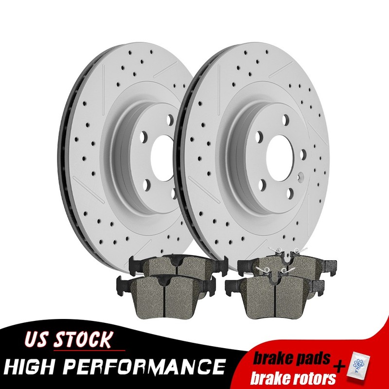 320mm Rear Disc Brake Rotors Ceramic Pads for VOLVO V90 V60 Cross Country XC90