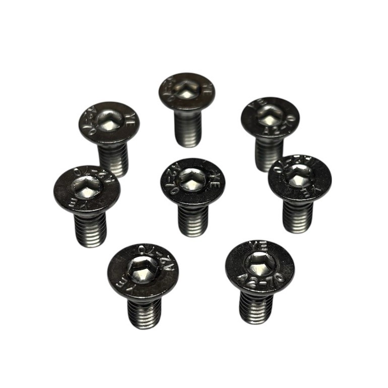 8 Piece Brake Disc Rotor Stainless Steel Screws Compatible with Honda Acura