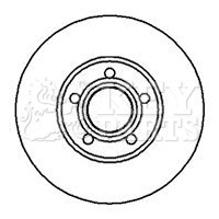 2x Brake Discs Pair Vented fits AUDI 100 C4 2.3 Front 90 to 94 AAR 288mm Set New gallery