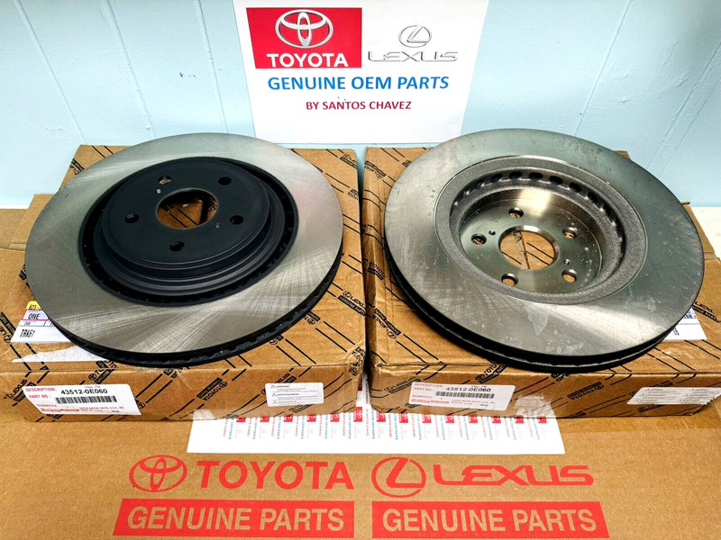 2020-2024 Highlander X2 Front Brake Rotors GENUINE OEM PART 43512-0E060