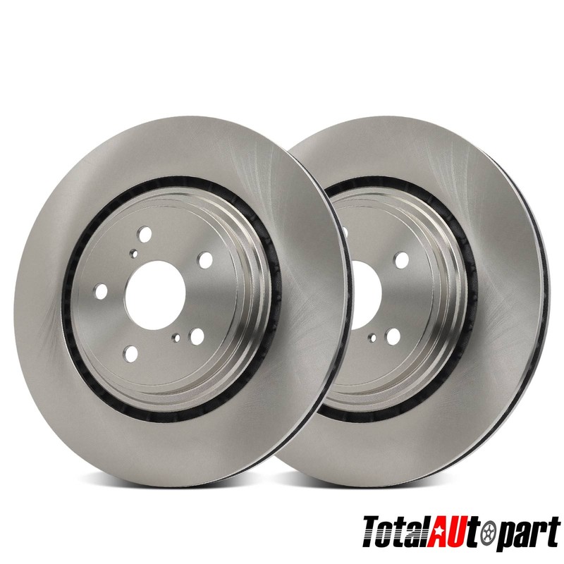 2x 340mm Disc Brake Rotors for Toyota Highlander 20-25 Lexus RX350 Front Side