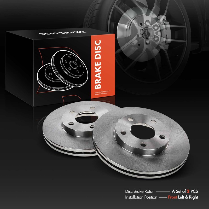 2x Front Left & Right Disc Brake Rotors for Ford Mustang 1994-2004 Base GT 5Lug gallery