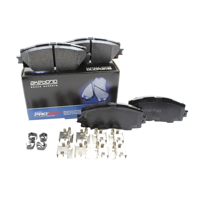 DuraGo Front Rotors Akebono ProACT Ceramic Brake Pads Kit For iQ Prius C Yaris gallery