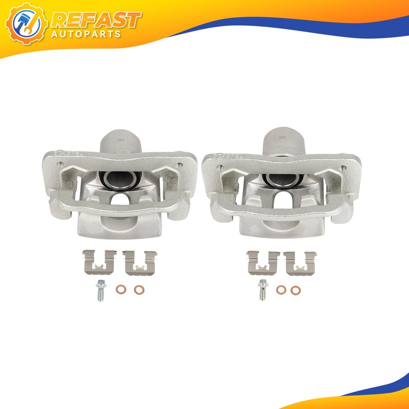 2x Rear Left Right Brake Calipers For 13-18 Hyundai Santa Fe Sport w/ Bracket