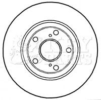 2x Brake Discs Pair Vented fits TOYOTA VERSO ZGR20 1.6 Front 09 to 18 1ZR-FAE gallery
