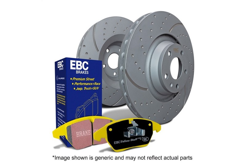 EBC Rear S5 Kits Yellowstuff And GD Brake Rotors for Subaru WRX 2008-2014 EJ255