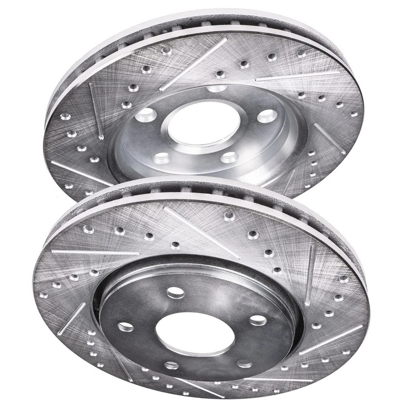 Front Brake Pads for 2010-2017 GMC Terrain Chevy Equinox Rear Drilled Rotors gallery