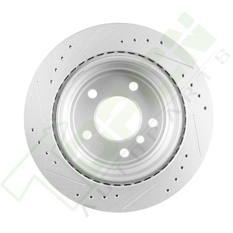 2X Rear Discs Brake Rotors For 2007 2008 -2011 BMW E90 328i Slotted & Drilled gallery