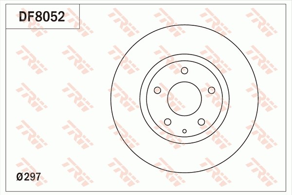 2X DF8052 TRW Brake Disc for Mazda, Mazda (Changanese), Mazda (FAW)