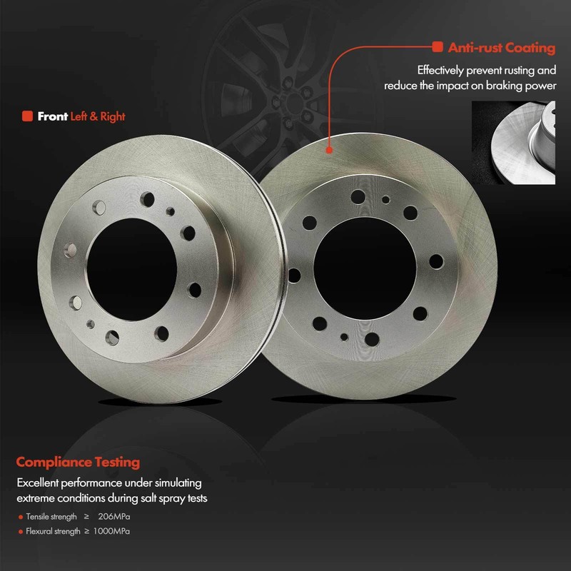 Front Disc Rotors&Ceramic Brake Pads for Chevrolet Silverado 3500 Express 3500 gallery