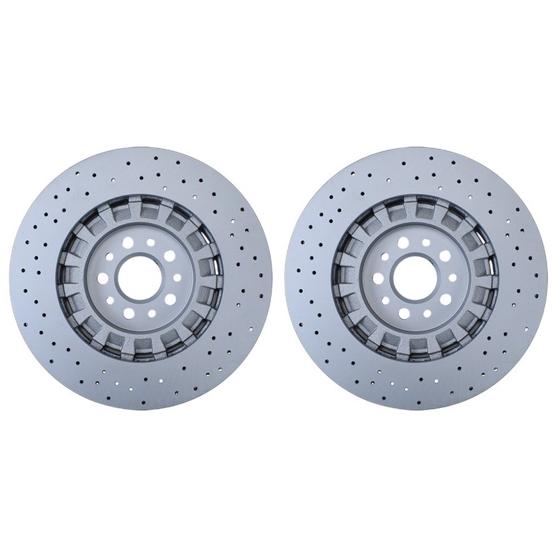 2Pcs For Maserati Levante S Front Brake Disc Dimpled Rotors 2017-2022 New