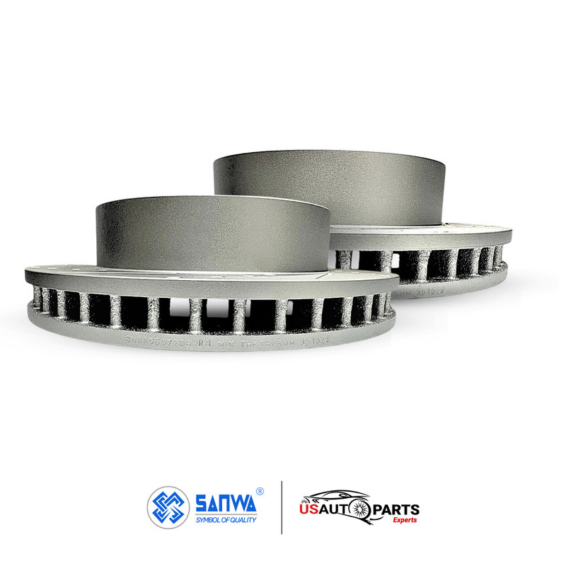 FRONT BRAKE ROTOR VENTED GEOMET D&S & CERAMIC PAD KIT FOR GMC SAVANA 2500 01-20 gallery