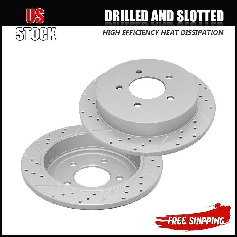 Rear Brake Disc Rotors Set for Ford Expedition F-150 Lobo Blackwood Navigator-
