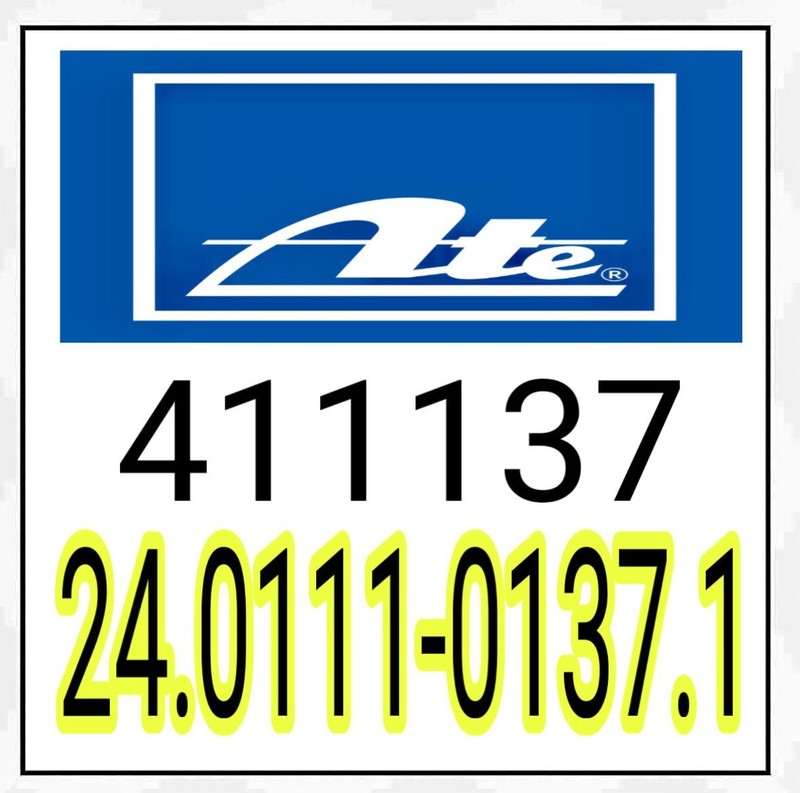 2x ATE 24.0111-0137.1 Brake Disc 262mm Front 262mm 262.0mm for Mercedes 190 gallery