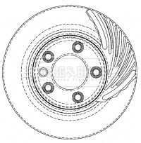 Brake Disc Single Vented fits VW TOUAREG 7L, 7P 4.2 Front Right 02 to 18 330mm gallery