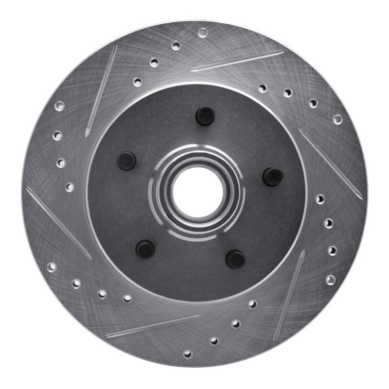 R1 Fits 1988-1994 Chevrolet C1500 Front Left Drilled & Slotted Silver Brake