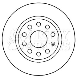 2x Brake Discs Pair Solid Rear 272mm KBD5200 Key Parts Set 1K0615601AA Quality gallery