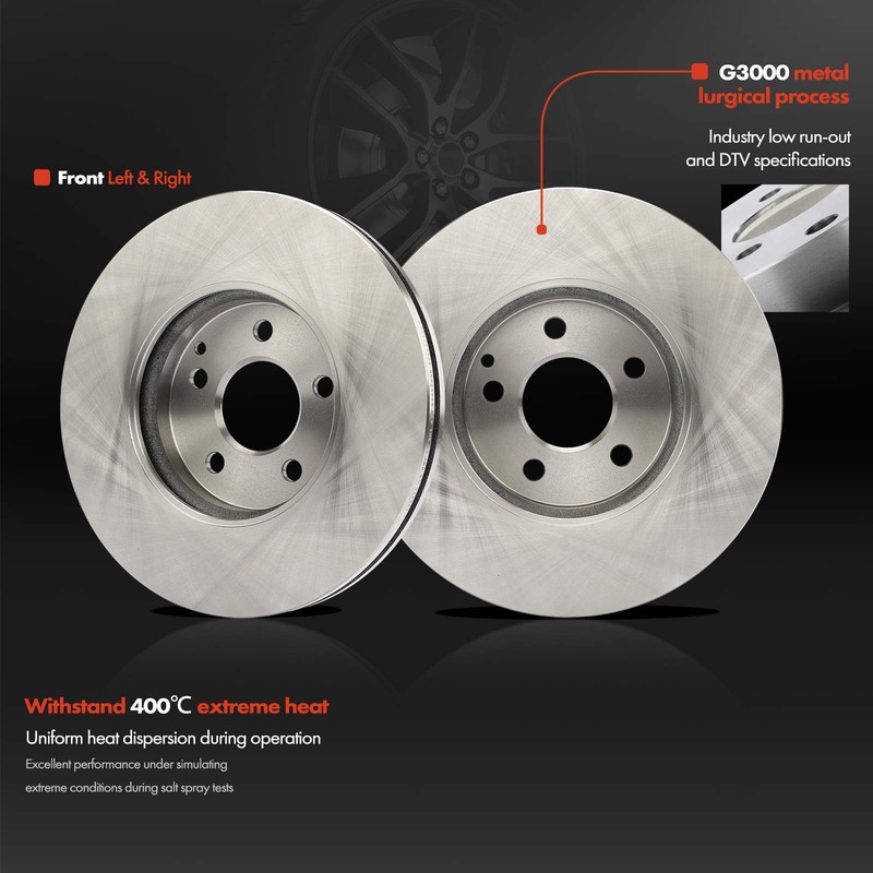 Disc Brake Rotors & Pads for Mercedes-Benz E320 2004 2005 211.082 Front & Rear gallery