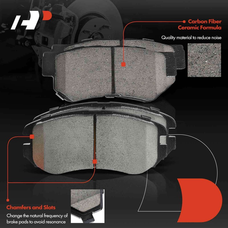 A-Premium Front & Rear Disc Brake Rotors & Ceramic Pads for Kia Sportage Hyundai gallery