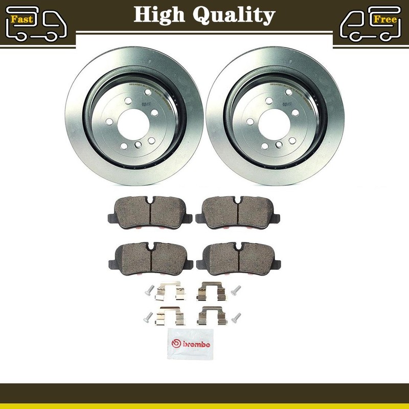 Rear Brake Pads and Disc Rotors Set Fits Land Rover Range Rover 4.4L 4.2L