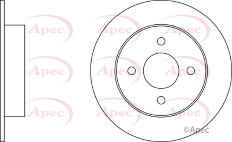 Fits Nissan Micra 1993-2003 1.0 1.3 1.4 Baxter Rear 1x Brake Disc 432065F001 gallery