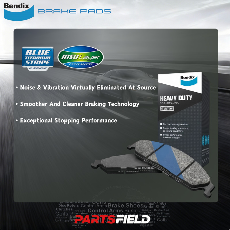 Full Set Disc Rotors+Bendix HD Brake Pads for Holden Adventra VZ 2004-2009 gallery