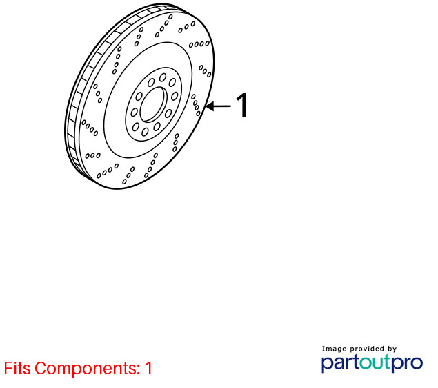 2012 Audi R8 Front Brake Rotor Disc Nice Condition OEM gallery