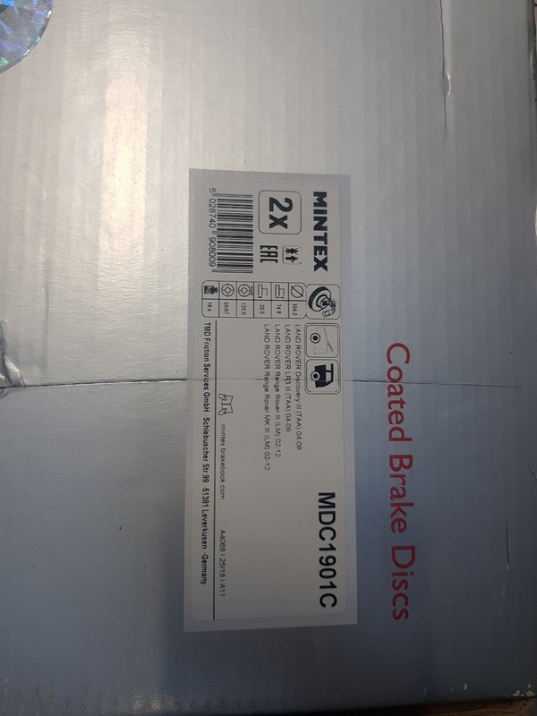 Rear Brake Discs Set L/R Mintex MDC1901C gallery