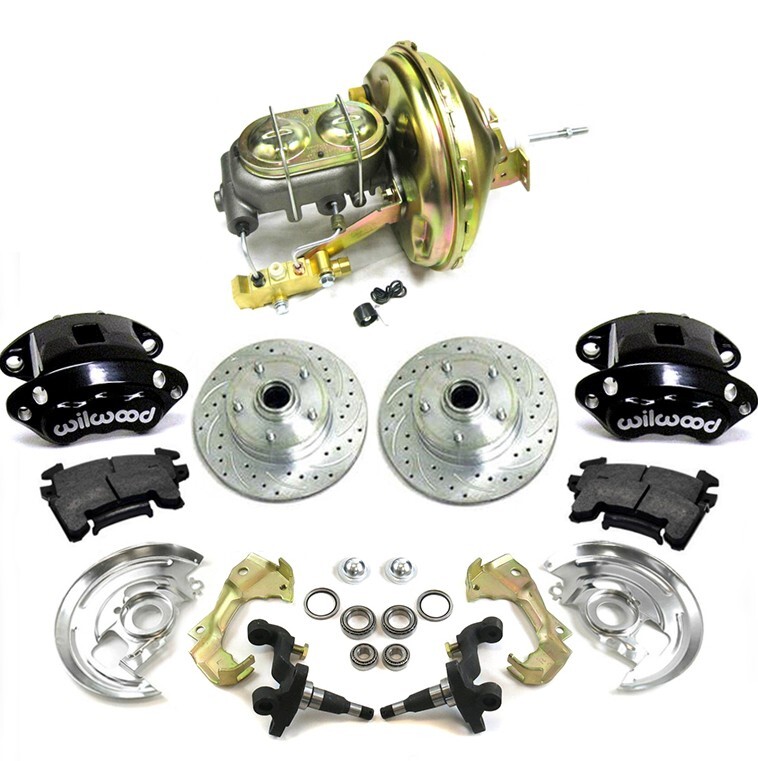 1971 1972 GMC Sprint Front Disc Brake Conversion Stock Black Wilwood 9″ Booster