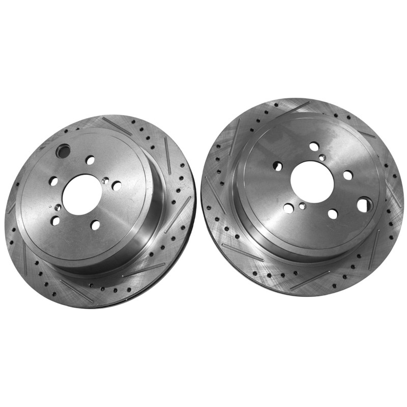 259mm Rear Drilled & Slotted Disc Brake Rotors for Mini Cooper 2014-2019 1.5L gallery
