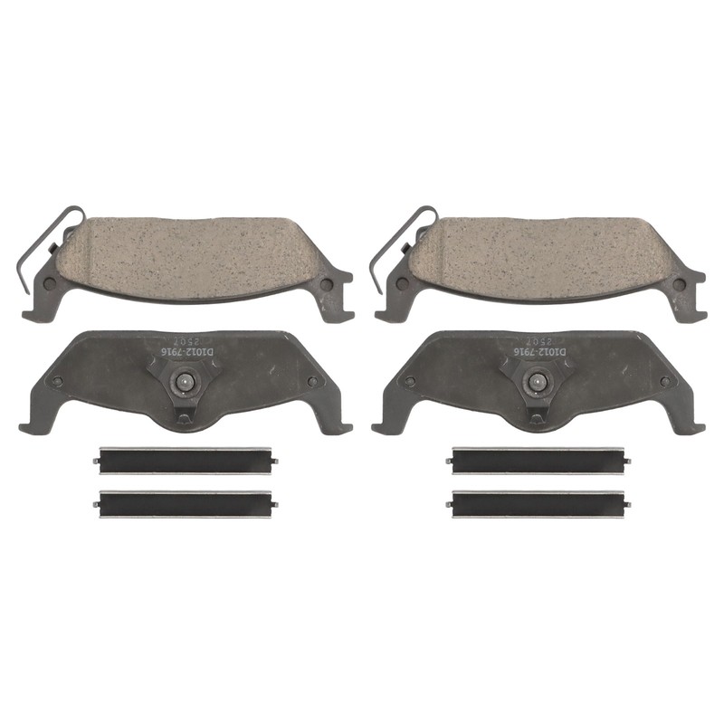 Rear Drilled Brake Rotors+Ceramic Brake Pads for Ford F-150 Lincoln Mark LT 4WD gallery