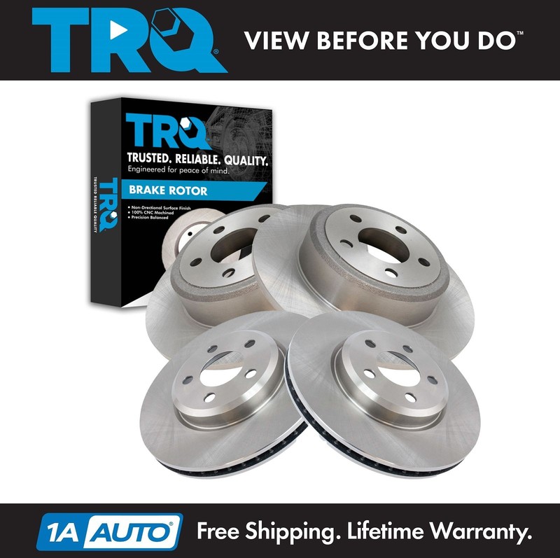 TRQ Replacement Brake Rotor Front & Rear Kit for Charger 300 Challenger