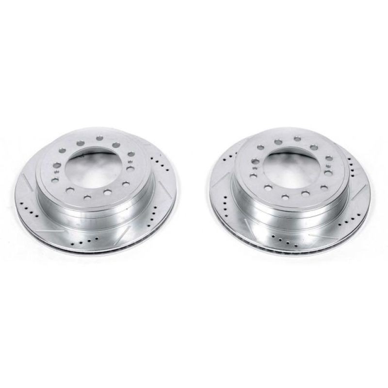 Powerstop Power Stop Jbr1396xpr Rear Evolution Drilled Slotted Rotor Pair