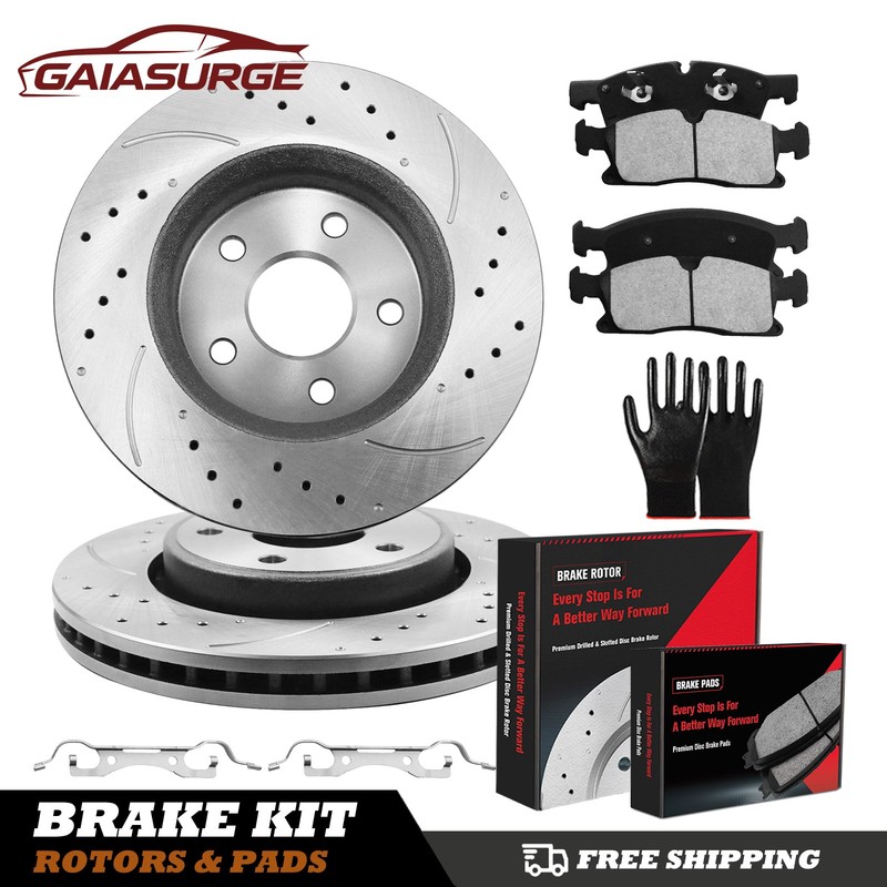 13″ Front Disc Rotors Brake Pads for Jeep Grand Cherokee 2012-2020 Dodge Durango