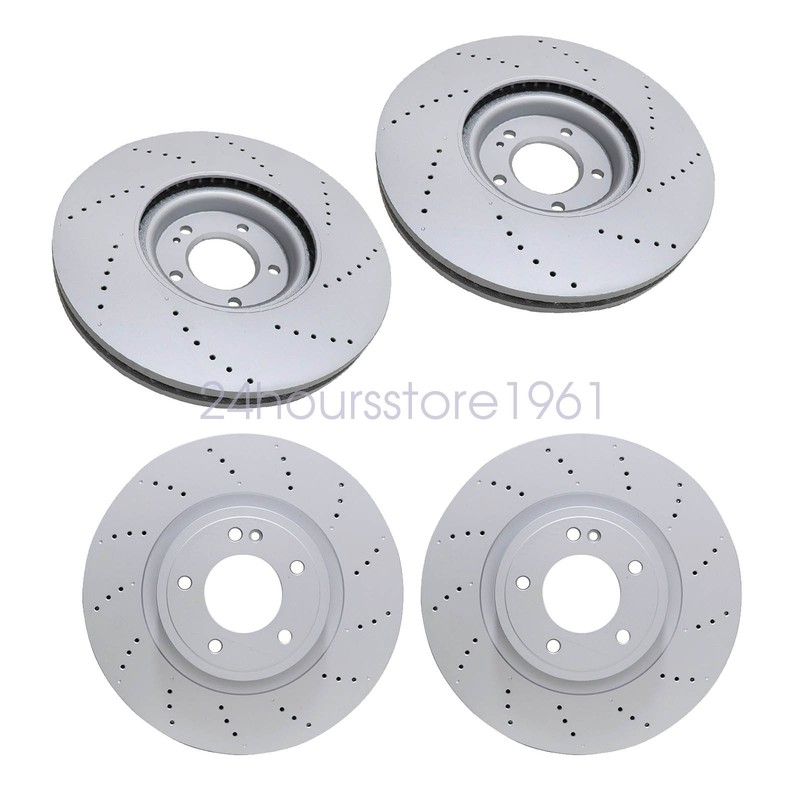 4X Front Rear Brake Discs Rotors Fits For 2019-2023 Mercedes Benz G63 463 gallery