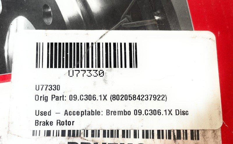 BREMBO Disc Brake Rotor, For 2020 Audi S3, 09.C306.1X gallery