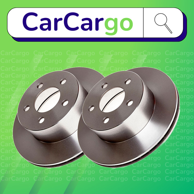 Premium Vented Front Brake Discs Pair Jeep Wrangler 2.4 2002-2007 280 mm