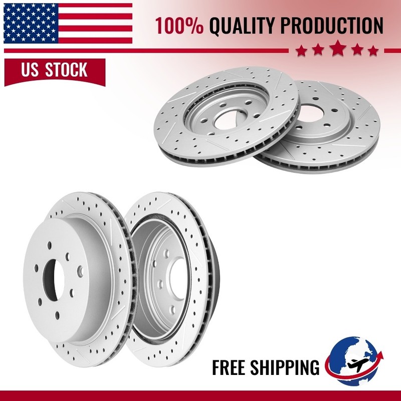 For Nissan Frontier Xterra 2005 – 2015 Equator Front +Rear Brake Disc Rotors Set
