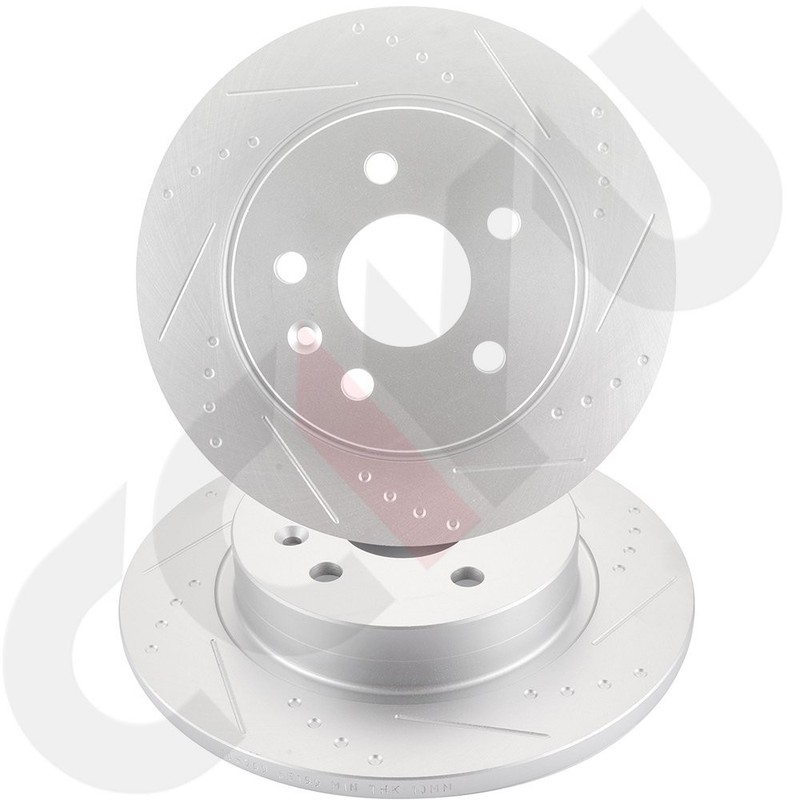 Rear Slotted Brake Discs Rotors Fits Buick Encore 2013 2014 2015 2016 2017 2018