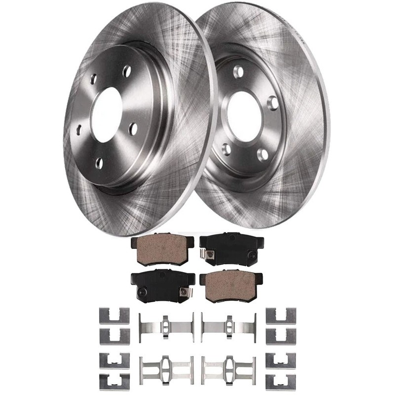Rear Brake Ceramic Disc Brake Rotor Pad Hardware Set gallery